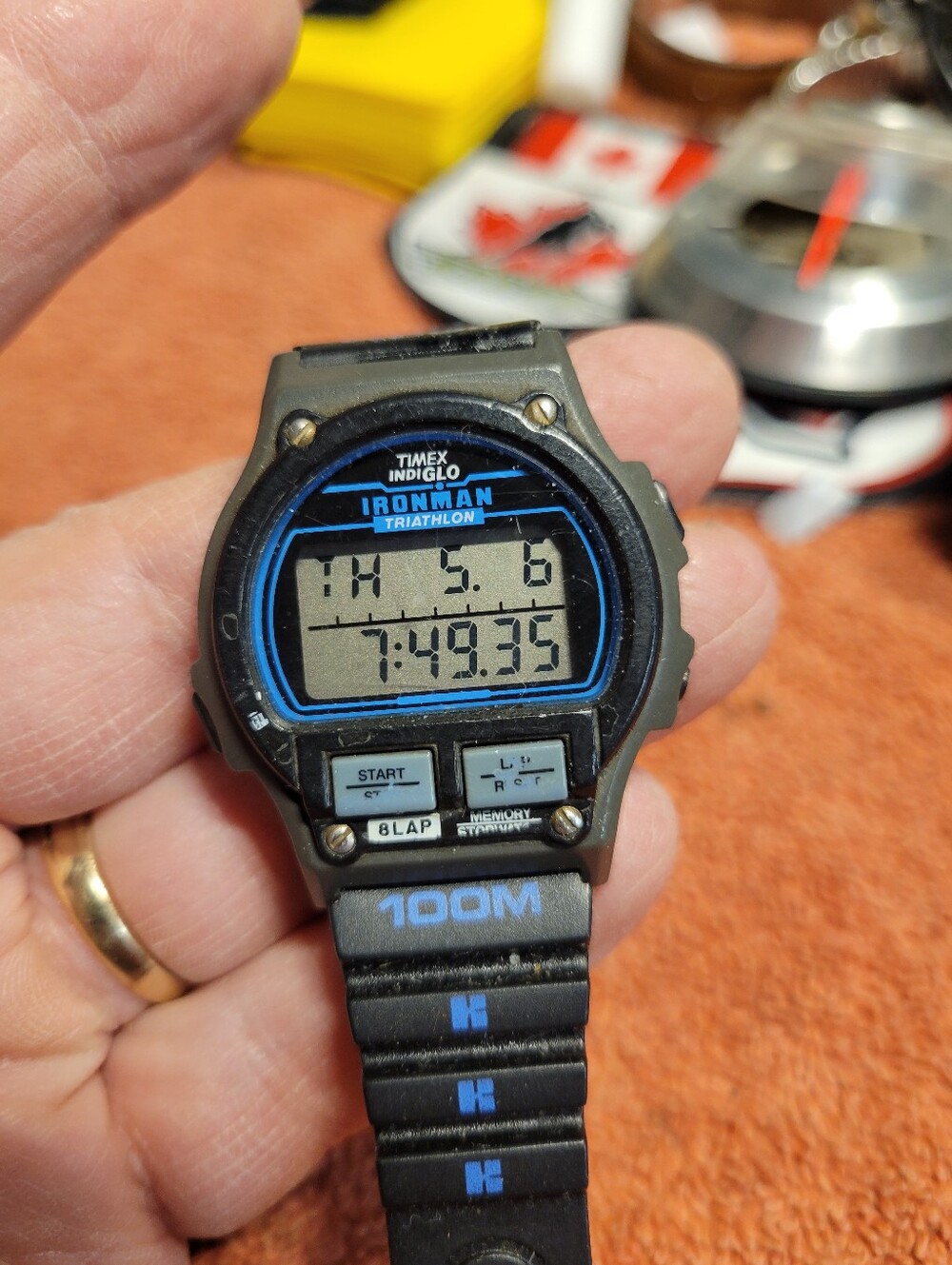 Vintage 1990s Timex Indiglo Ironman Triathlon Digital Watch